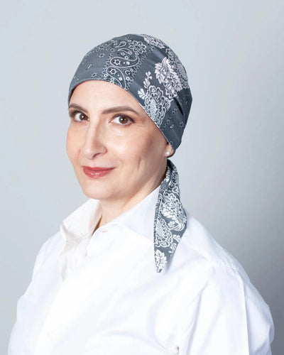 Bandana chimio gris Bandana chimio gris