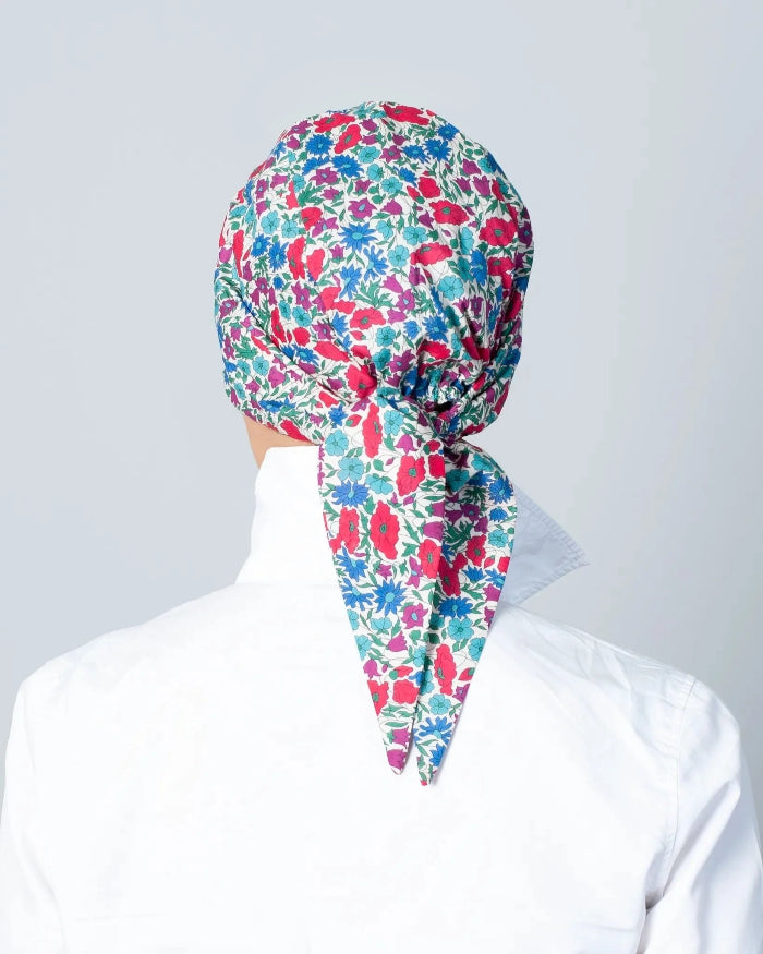 Superbe foulard chimio en véritable Liberty Superbe foulard chimio en véritable Liberty